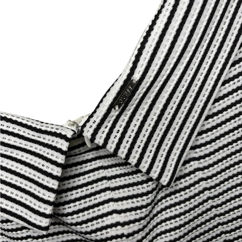 Guess Black and White Striped Mini Dress - L NWT - Picture 7 of 8